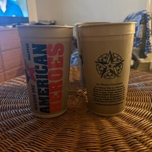 🇺🇸 Mission BBQ Reusable Tumblers – Set of 4 | American Heroes 🇺🇸